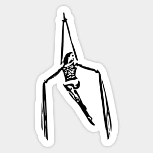 Aerialist Silks Tissu Iron Cross Sticker